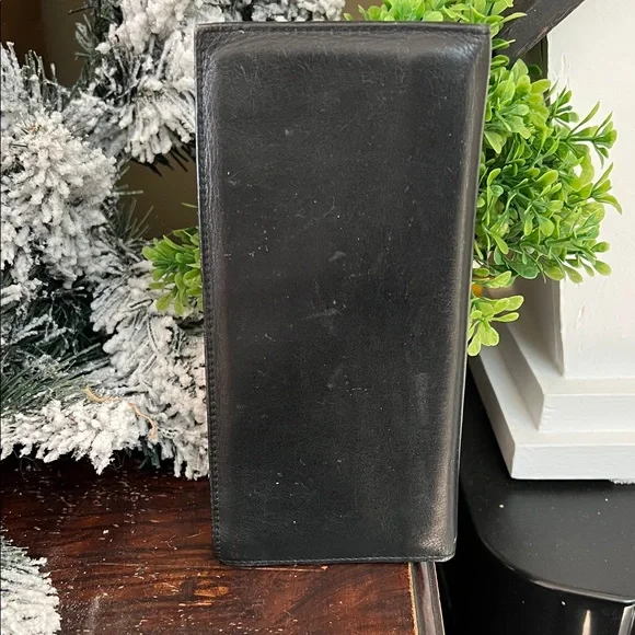 Sleek Black Derek Alexander  Leather Wallet - Picture 2 of 7